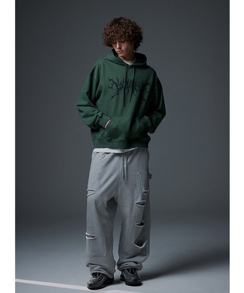NOT4NERD(ノットフォーナード)の「【UNISEX】 NOT4NERD/Offshootフード(裏起毛)(スウェット・レディース・グリーン/チャコール/ボルドー・X-LARGE/LARGE/MEDIUM)」の7枚目の写真