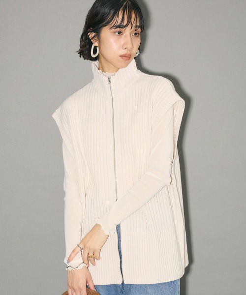 フロントジップベスト（ベスト）｜AnriettMusee（アンリエット