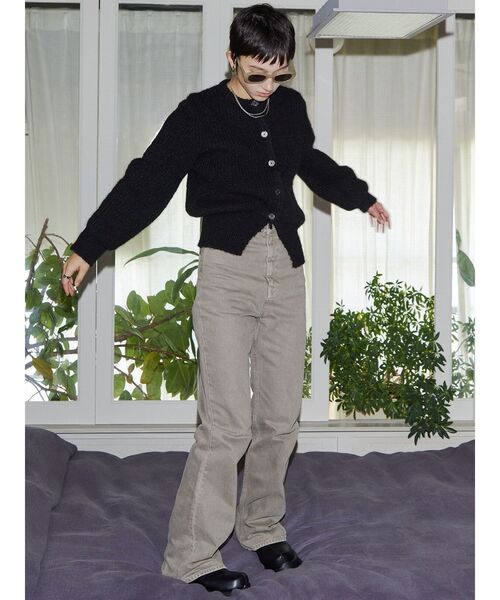 VEQUM（VEQUM）の「【VEQUM】CREW NECK FLUFFY CD（カーディガン/ボレロ・レディース・ブラウン/グレー/ブラック・FREE）」の12枚目の写真