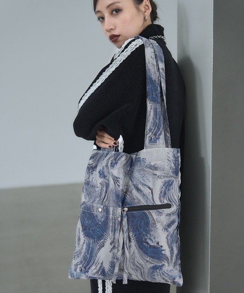 HARE（ハレ）の「アートガラトートバッグ(HARE)（トートバッグ・レディース・ブルー・FREE）」の4枚目の写真