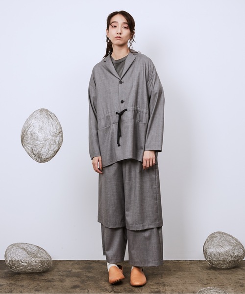 Dulcamara（ドゥルカマラ）の「よそいきテーラードカラーPO（テーラードジャケット・メンズ・ブラック/ミックスグレー/ベージュ系・0/1）」の11枚目の写真