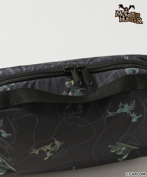 RAGEBLUE（レイジブルー）の「【MONSTER HUNTER/モンスターハンター】コラボ総柄ポーチ（ポーチ・メンズ・ブラック/グレー系その他・FREE）」の3枚目の写真