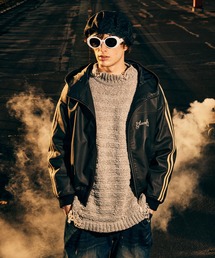 glamb(O)Crush Mock Neck Knit / NbVbNlbNjbg(jbg/Z[^[)