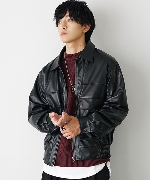 セール】【MinoriTY】袖ルーズシルエットケーブル編みニットセーター