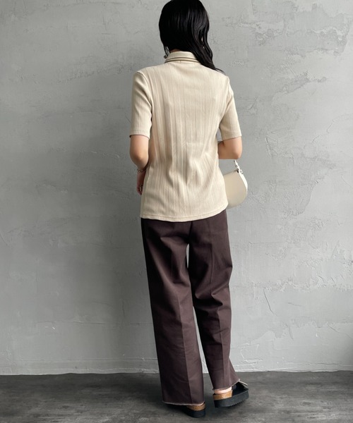 FRED PERRY/フレッドペリー] 別注 ツインティップライン リブ