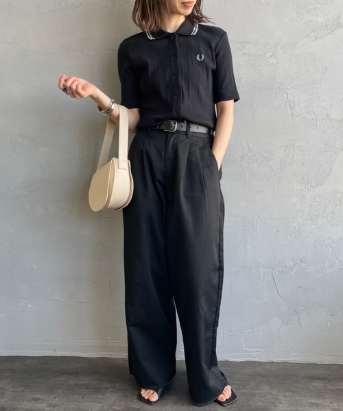 FRED PERRY/フレッドペリー] 別注 ツインティップライン リブ