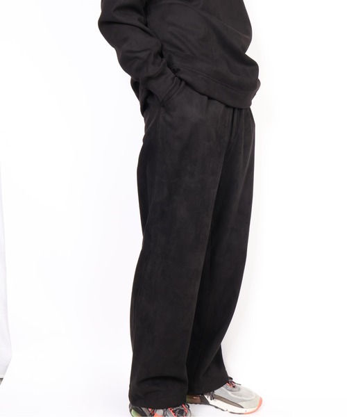 【セール】ATELANE/裏フリーススウェードポンチ ワイドストレートパンツ（Tシャツ/カットソー）｜ATELANE（アテレーン）
