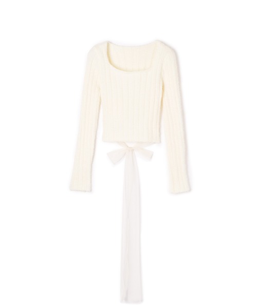 M DOLLY(エムドリー)の「sheer ribbon set up/シアーリボンセットアップ(セットアップ・レディース・アイボリー/ピンク・S/M)」の12枚目の写真