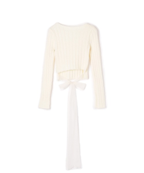 M DOLLY(エムドリー)の「sheer ribbon set up/シアーリボンセットアップ(セットアップ・レディース・アイボリー/ピンク・S/M)」の13枚目の写真