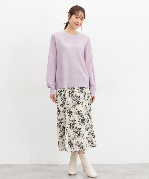 Honeys(ハニーズ)の「【UVカット・ウォッシャブル】クルーネックラメニット(ニット/セーター・レディース・ブラック/ブルー/ホワイト/ライトグリーン/ラベンダー・L/LL/M/S)」の15枚目の写真