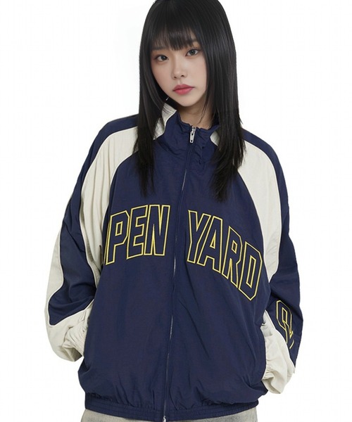 OY（オーワイ）の「『OY/オーワイ』 EMBROIDERED LOGO NYLON TRACK TOP/刺繍ロゴ ナイロントラックトップ（その他トップス・レディース・ブラック/ネイビー・L/M）」の13枚目の写真
