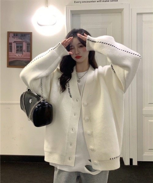 paravion（パラビオン）の「ステッチオーバーカーディガン（カーディガン/ボレロ・レディース・アイボリー・FREE）」の8枚目の写真