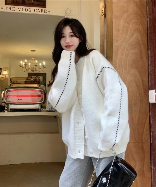 paravion（パラビオン）の「ステッチオーバーカーディガン（カーディガン/ボレロ・レディース・アイボリー・FREE）」の10枚目の写真