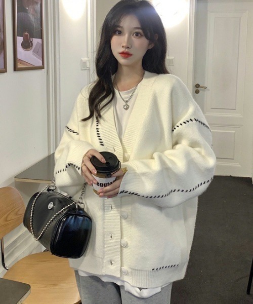 paravion（パラビオン）の「ステッチオーバーカーディガン（カーディガン/ボレロ・レディース・アイボリー・FREE）」の19枚目の写真