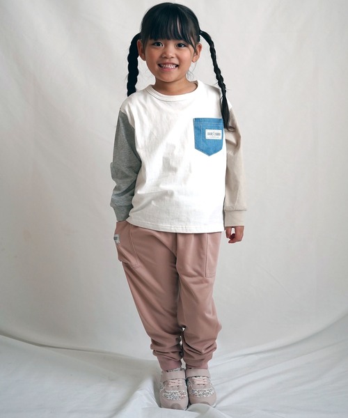 SKAPE（エスケープ）の「ﾄﾞｯﾁｰﾓﾊﾟﾝﾂ（スウェットパンツ・キッズ・ブラック/ピンク/ブルー・80ｃｍ/90cm/110cm/120cm/100cm）」の4枚目の写真