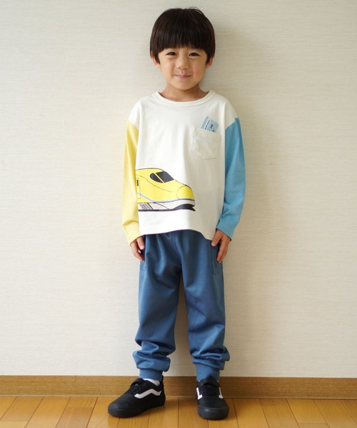 SKAPE（エスケープ）の「ﾄﾞｯﾁｰﾓﾊﾟﾝﾂ（スウェットパンツ・キッズ・ブラック/ピンク/ブルー・80ｃｍ/90cm/110cm/120cm/100cm）」の6枚目の写真