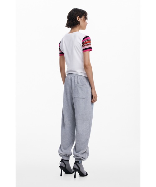 Desigual（デシグアル）の「ミニーデニム切替 スウェットジョガーパンツ（デニムパンツ・レディース・ブルー・XS/S/M/L/XL）」の4枚目の写真