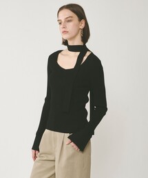 ❣️✨新品diagramのサマーニット✨❣️ Olu.（オルドット）の「シェルステッチバイカラーサマーニット