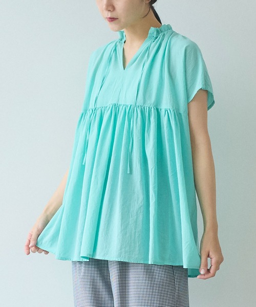 yuni Recycle/Cotton/Nylon 2way ペプラムブラウス 楽天市場】【更に快適になって登場！】無敵のパールブラウス