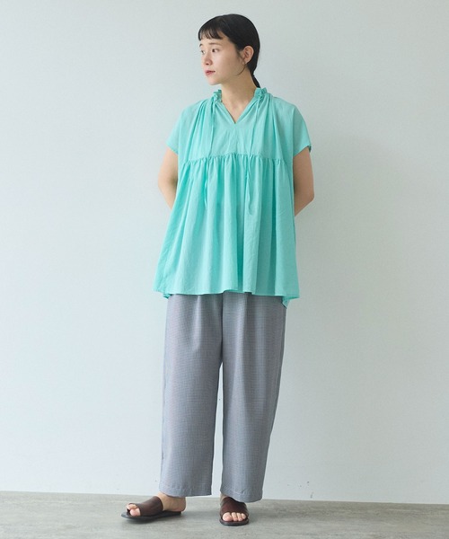 yuni Recycle/Cotton/Nylon 2way ペプラムブラウス 楽天市場】【更に快適になって登場！】無敵のパールブラウス