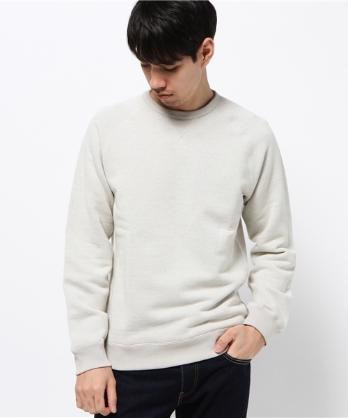 BEAMS（ビームス）の「BEAMS / コットン × ウール スウェットシャツ（スウェット・メンズ・ネイビー/オフホワイト/ブラック系その他・SMALL/X-LARGE/LARGE/MEDIUM）」の2枚目の写真