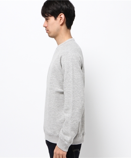 BEAMS（ビームス）の「BEAMS / コットン × ウール スウェットシャツ（スウェット・メンズ・ネイビー/オフホワイト/ブラック系その他・SMALL/X-LARGE/LARGE/MEDIUM）」の4枚目の写真