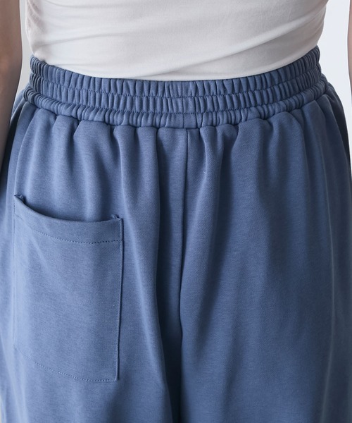 AMERIA ANDERSON(アメリアアンダーソン)の「【AMERIA ANDERSON】wide leg straight sweatpants / ワイドストレート スウェットパンツ(ルームウェア/パジャマ・レディース・オートミール/ブルー・L/M)」の8枚目の写真