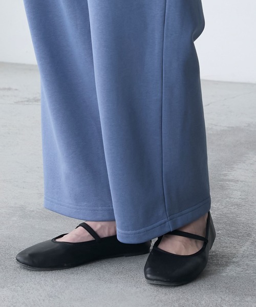 AMERIA ANDERSON(アメリアアンダーソン)の「【AMERIA ANDERSON】wide leg straight sweatpants / ワイドストレート スウェットパンツ(ルームウェア/パジャマ・レディース・オートミール/ブルー・L/M)」の11枚目の写真