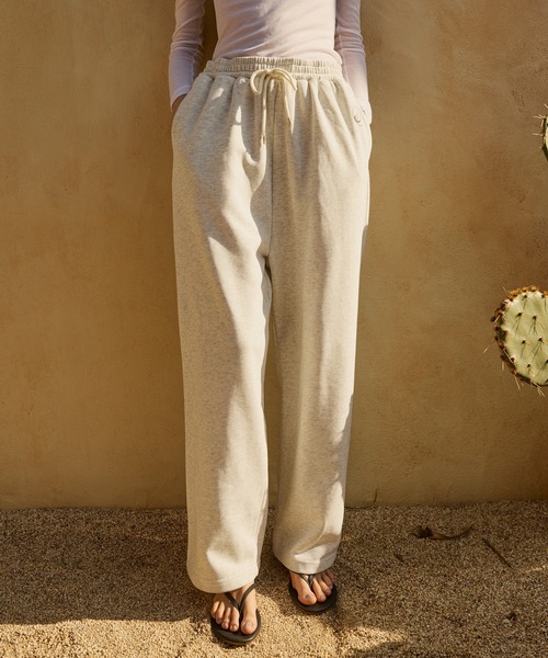 AMERIA ANDERSON(アメリアアンダーソン)の「【AMERIA ANDERSON】wide leg straight sweatpants / ワイドストレート スウェットパンツ(ルームウェア/パジャマ・レディース・オートミール/ブルー・L/M)」の21枚目の写真