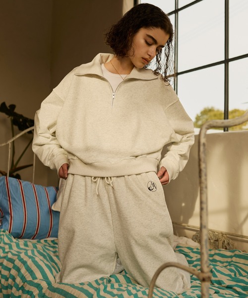 AMERIA ANDERSON】wide leg straight sweatpants / ワイドストレート