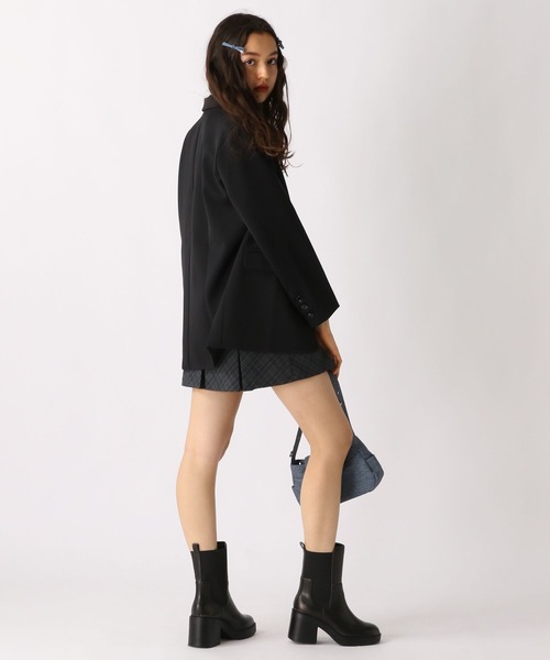 FOREVER 21（フォーエバー トゥエンティーワン）の「【2025SS】ボウタイ付きチェックキャミワンピース（ワンピース・レディース・グリーン/チャコールグレー/ベージュ・SMALL/MEDIUM）」の6枚目の写真