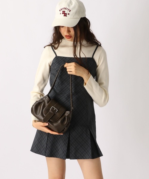 FOREVER 21（フォーエバー トゥエンティーワン）の「【2025SS】ボウタイ付きチェックキャミワンピース（ワンピース・レディース・グリーン/チャコールグレー/ベージュ・SMALL/MEDIUM）」の12枚目の写真