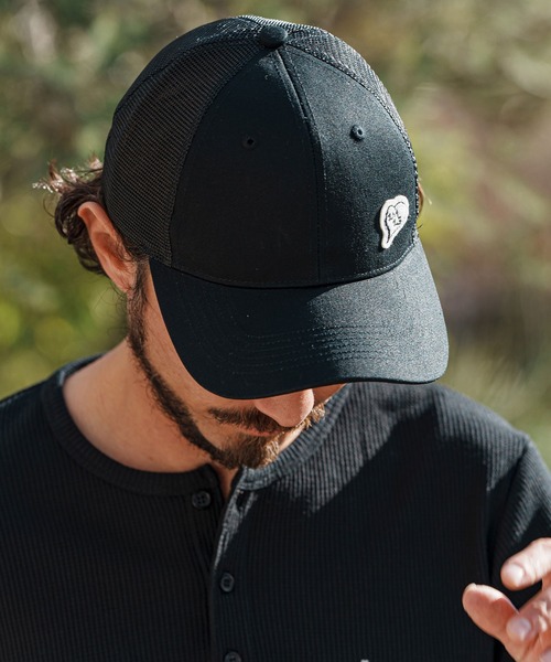 mko12547- heart patch mesh cap メッシュキャップ（キャップ