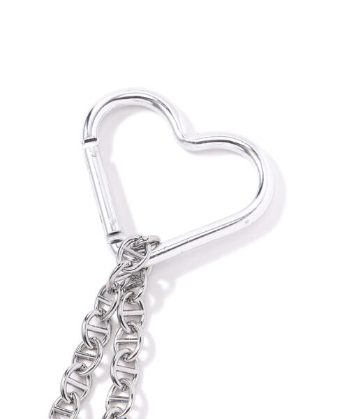 NATURAL BEAUTY BASIC（ナチュラルビューティーベーシック）の「◇トリプルハートモチーフチャーム（チャーム・レディース・ブラック/シルバー/レッド・ﾌﾘ-）」の11枚目の写真