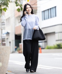 meeny miny | 【meeny miny】美シルエット『伸洗』シリーズ 着痩せカーブパンツ(その他パンツ)