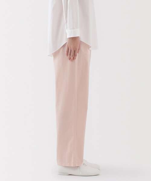 無印良品（ムジルシリョウヒン）の「婦人　洗いざらし　コットンイージーテーパードパンツ（その他パンツ・レディース・ベージュ/ピンク/ブラック/カーキ系・XL/M/S/L）」の15枚目の写真