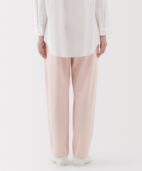 無印良品（ムジルシリョウヒン）の「婦人　洗いざらし　コットンイージーテーパードパンツ（その他パンツ・レディース・ベージュ/ピンク/ブラック/カーキ系・XL/M/S/L）」の6枚目の写真