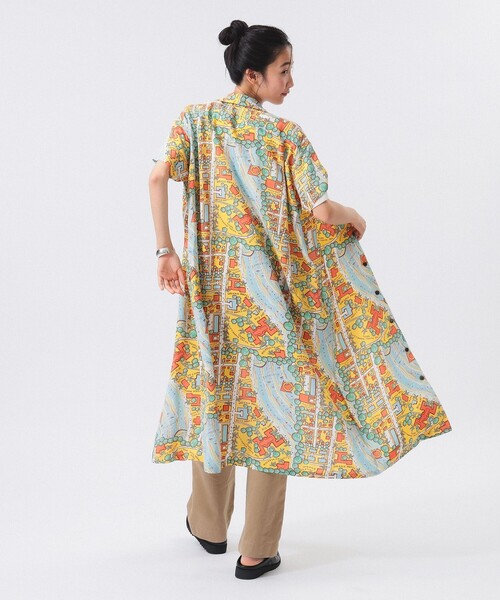 美品！BEAMS×SUN SURF コラボアロハロングワンピース 総柄