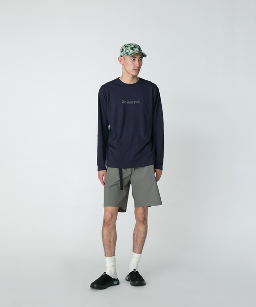 Snow Peak(スノーピーク)の「Soft Cotton Logo Long Sleeve T-Shirt ロゴTシャツ(Tシャツ/カットソー・メンズ・ホワイト/ブラック/レッド/ネイビー/ブルー/オレンジ/ベージュ・1/S/M/L/XL/XXL)」の8枚目の写真