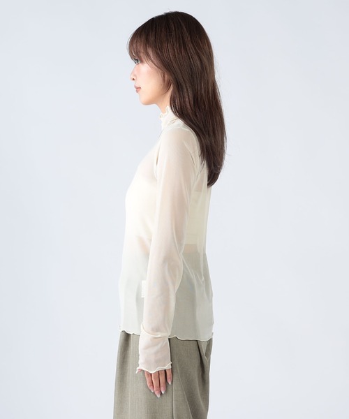 セール】パワーネットハイネックトップス（Tシャツ/カットソー
