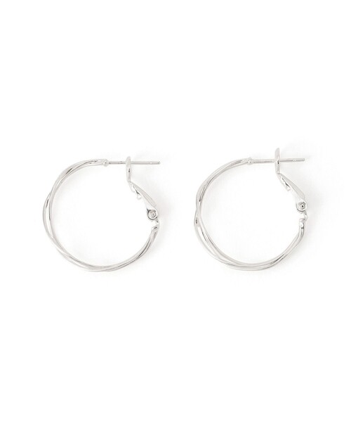 ROPE' PICNIC（ロペピクニック）の「スリムメタルツイストフープピアス（ピアス（両耳用）・レディース・シルバー/ゴールド・FREE）」の3枚目の写真