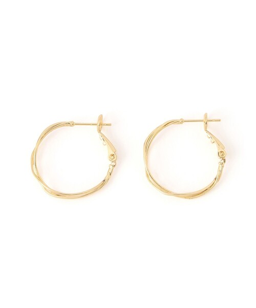 ROPE' PICNIC（ロペピクニック）の「スリムメタルツイストフープピアス（ピアス（両耳用）・レディース・シルバー/ゴールド・FREE）」の4枚目の写真