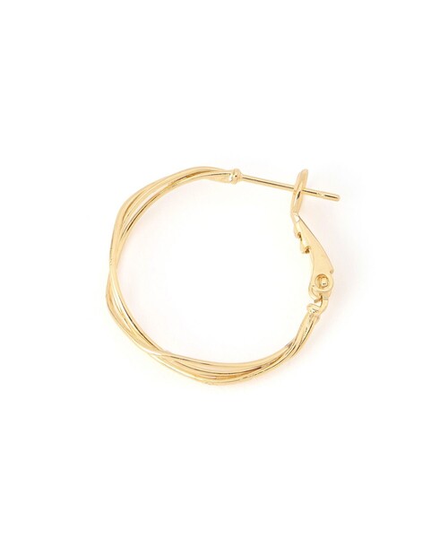 ROPE' PICNIC（ロペピクニック）の「スリムメタルツイストフープピアス（ピアス（両耳用）・レディース・シルバー/ゴールド・FREE）」の5枚目の写真