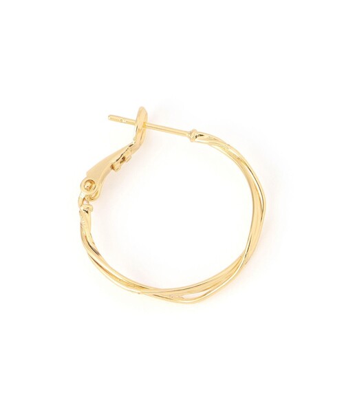 ROPE' PICNIC（ロペピクニック）の「スリムメタルツイストフープピアス（ピアス（両耳用）・レディース・シルバー/ゴールド・FREE）」の6枚目の写真