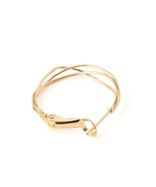 ROPE' PICNIC（ロペピクニック）の「スリムメタルツイストフープピアス（ピアス（両耳用）・レディース・シルバー/ゴールド・FREE）」の7枚目の写真