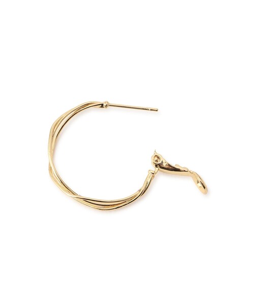 ROPE' PICNIC（ロペピクニック）の「スリムメタルツイストフープピアス（ピアス（両耳用）・レディース・シルバー/ゴールド・FREE）」の9枚目の写真