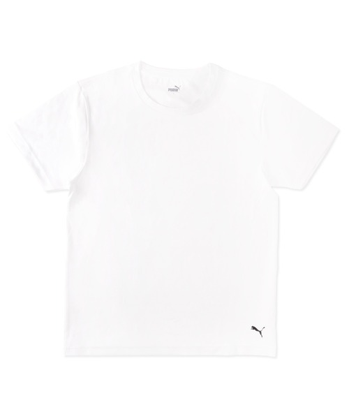 PUMA(プーマ)の「PUMA プーマ UVカット 吸汗速乾 安全抗菌 ストレッチ コットンタッチ 半袖 インナーシャツ アンダーウェア(インナーウェア/肌着・メンズ・ホワイト/グリーン/ブラック・M/L/LL)」の2枚目の写真