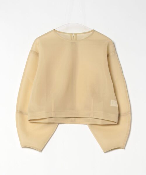 STYLEBLOCK(スタイルブロック)の「シアーダンボールコクーンプルオーバー(Tシャツ/カットソー・レディース・ブラック/グレー/イエロー/ブルー/アイボリー・M)」の5枚目の写真