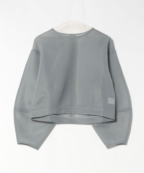 STYLEBLOCK(スタイルブロック)の「シアーダンボールコクーンプルオーバー(Tシャツ/カットソー・レディース・ブラック/グレー/イエロー/ブルー/アイボリー・M)」の4枚目の写真