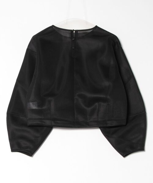 STYLEBLOCK(スタイルブロック)の「シアーダンボールコクーンプルオーバー(Tシャツ/カットソー・レディース・ブラック/グレー/イエロー/ブルー/アイボリー・M)」の10枚目の写真